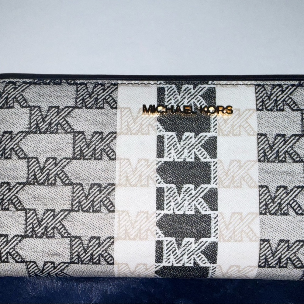 Michael Kors Monogram Black and White Men's Wallet